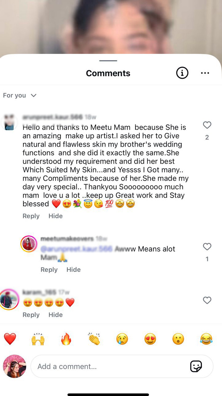 Bridal makeup service at MeetuMakeovers Delhi