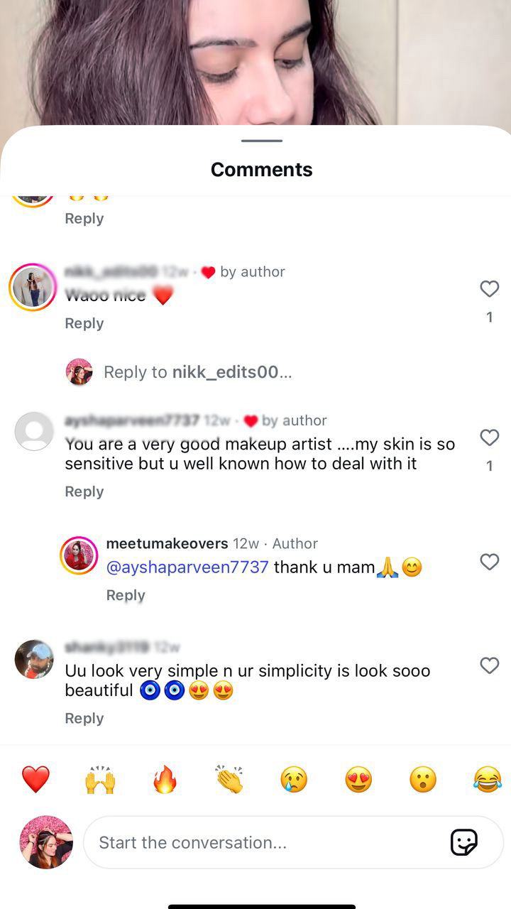 Bridal makeup service at MeetuMakeovers Delhi