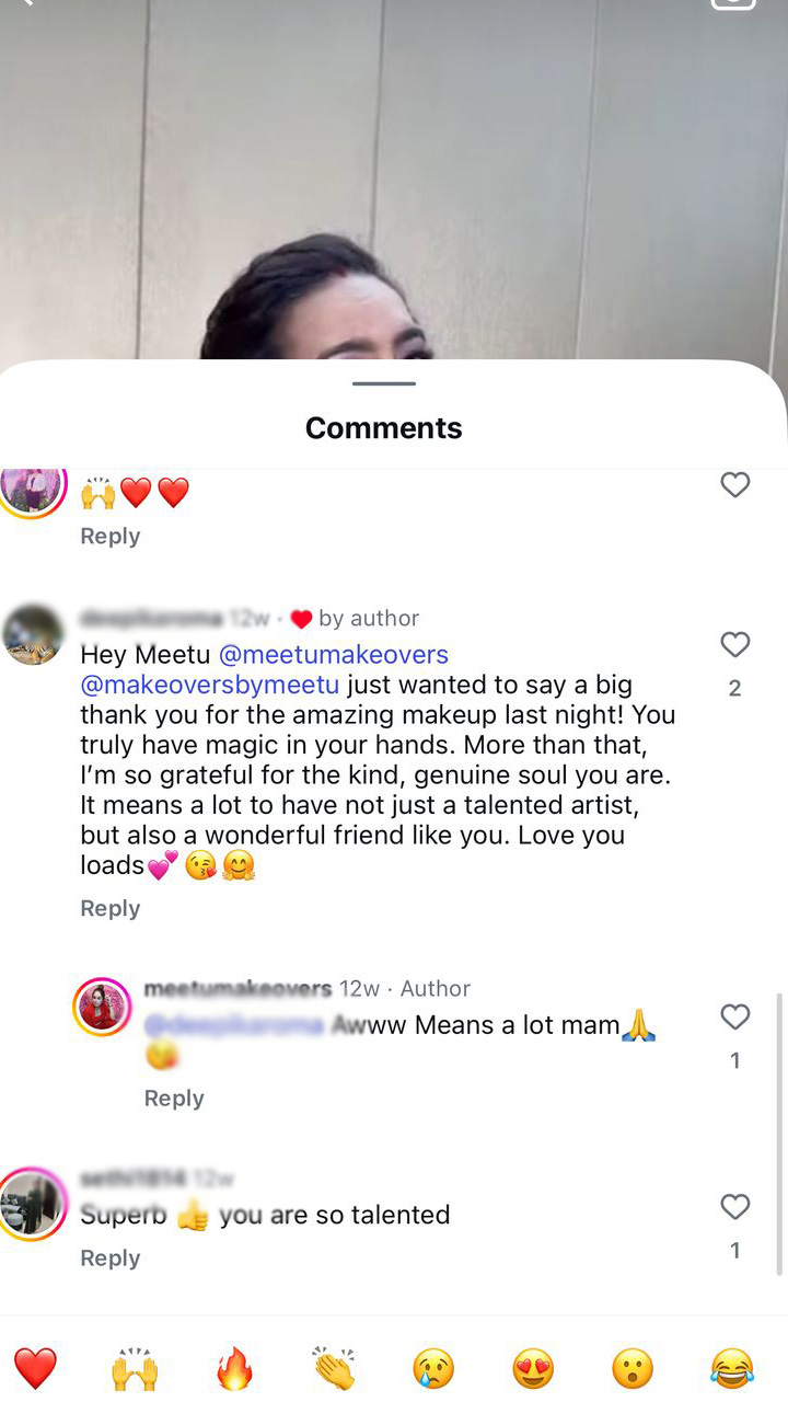 Bridal makeup service at MeetuMakeovers Delhi