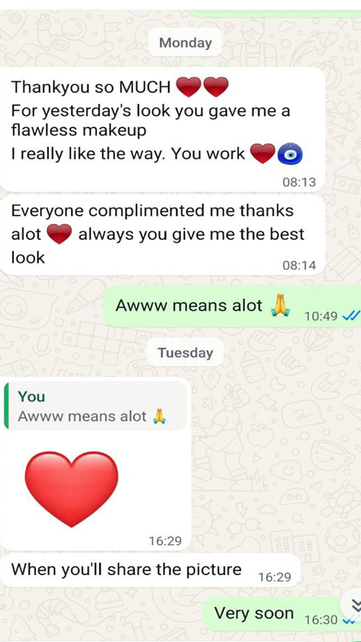 Bridal makeup service at MeetuMakeovers Delhi