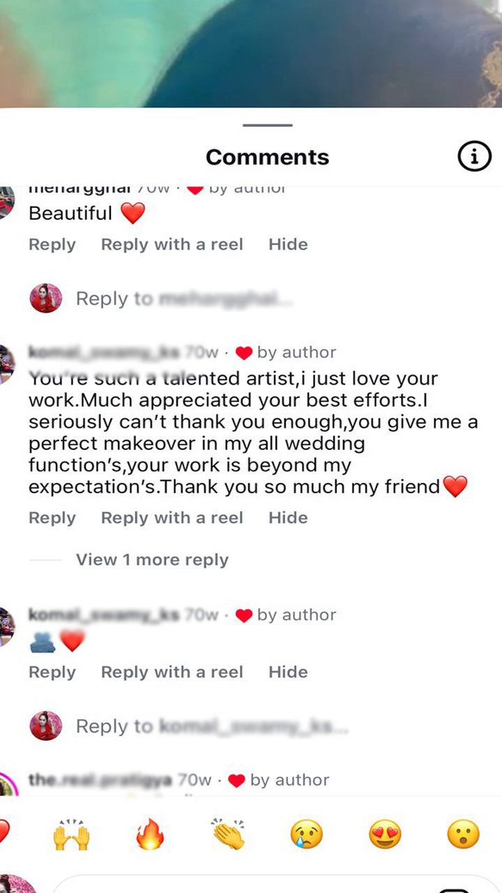 Bridal makeup service at MeetuMakeovers Delhi