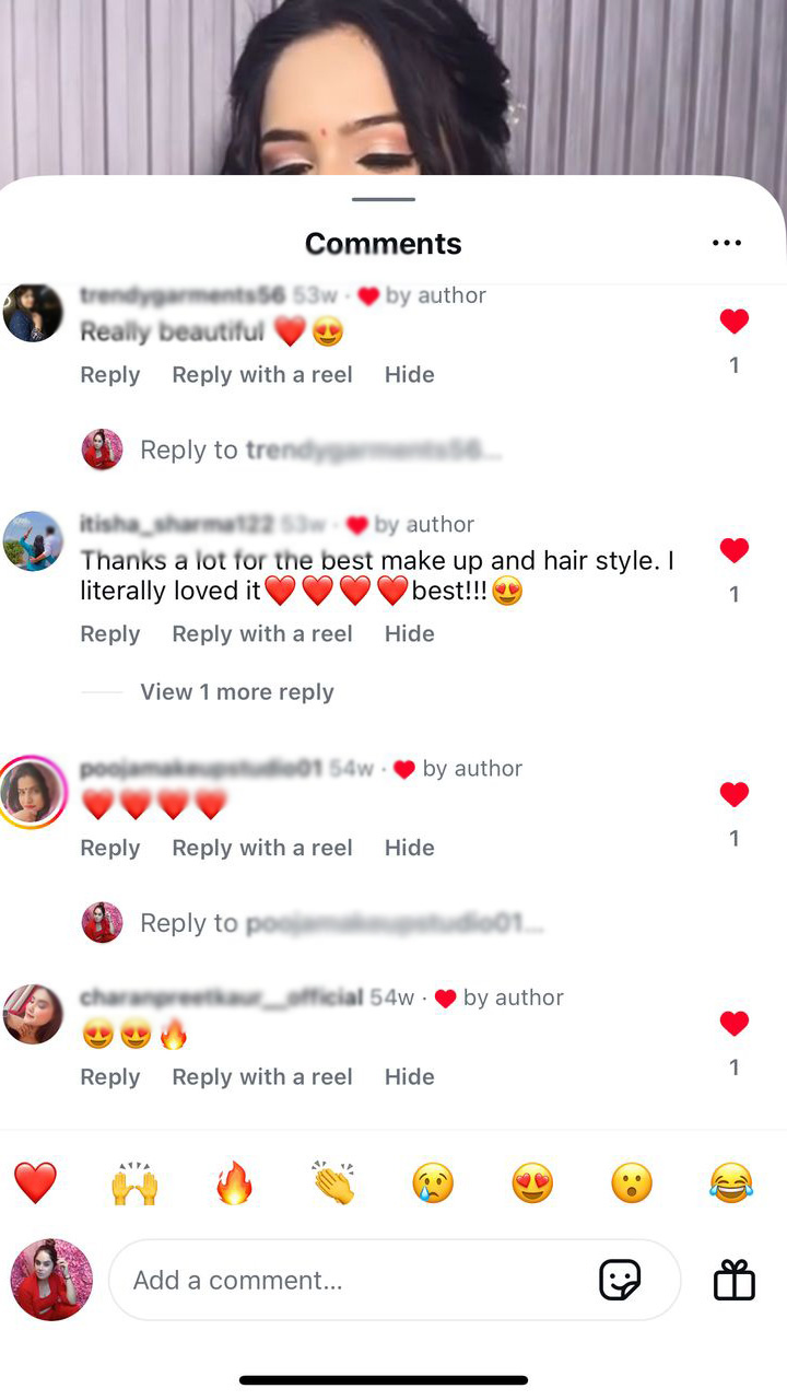 Bridal makeup service at MeetuMakeovers Delhi